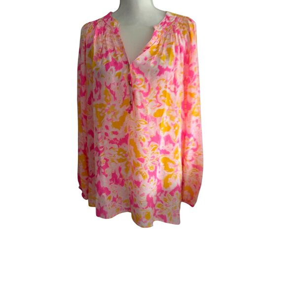 LILLY PULITZER Kir Royale Oh La La Long Sleeve Else Top Size XL NEW NWT - Picture 8 of 9
